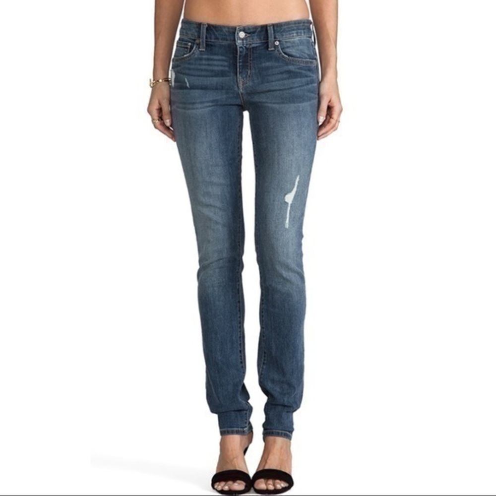 Level 99 Lilly Skinny Straight Jean Mid Rise Denim